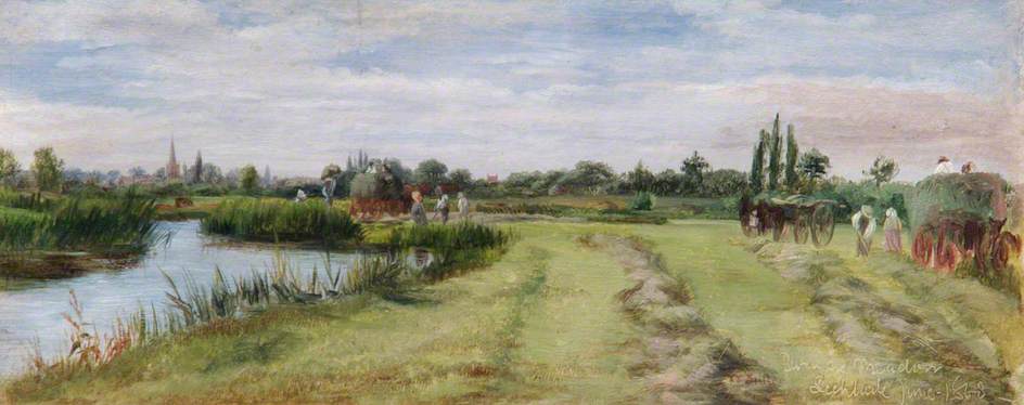 Bloomer's Meadow At Lechlade — William Luker