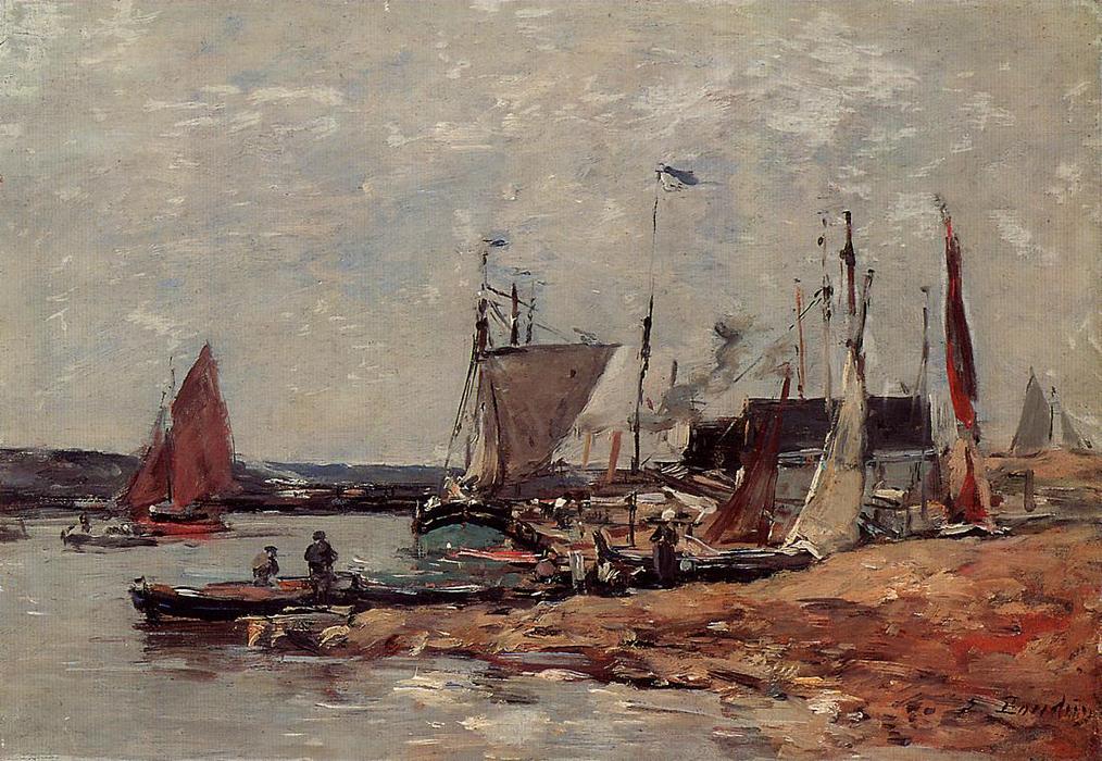 Trouville, The Port — Eugène Louis Boudin