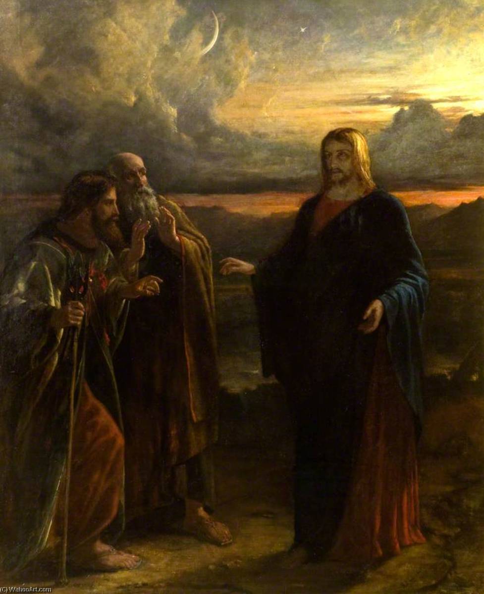 Christ And The Two Disciples On The Way To Emmaus — Robert Scott Lauder