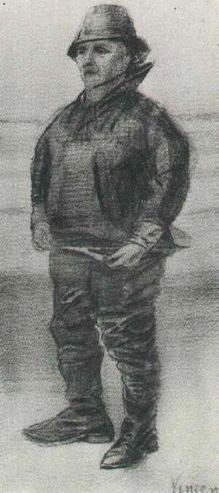 Fisherman In Jacket With Upturned Collar — Vincent Van Gog