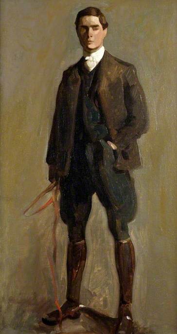 Self Portrait, In Hunting Kit — Brian Hatton