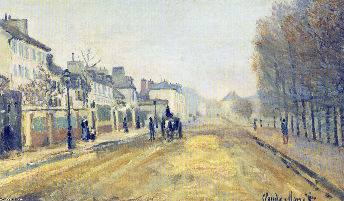 The Boulevard Heloise In Argenteuil — クロード・モネ