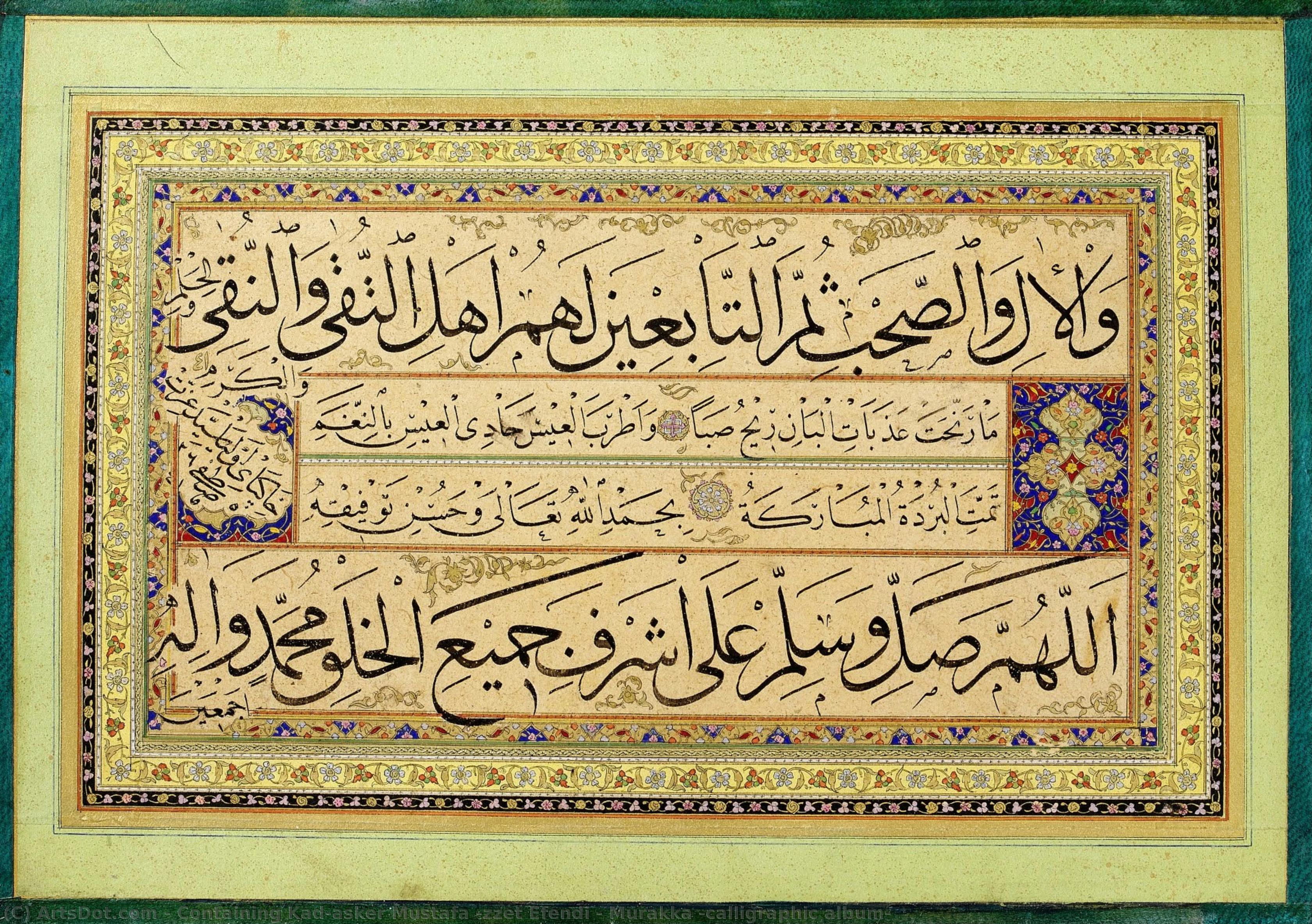 Murakka (calligraphic Album) — Containing Kadıasker Mustafa İzzet Efendi