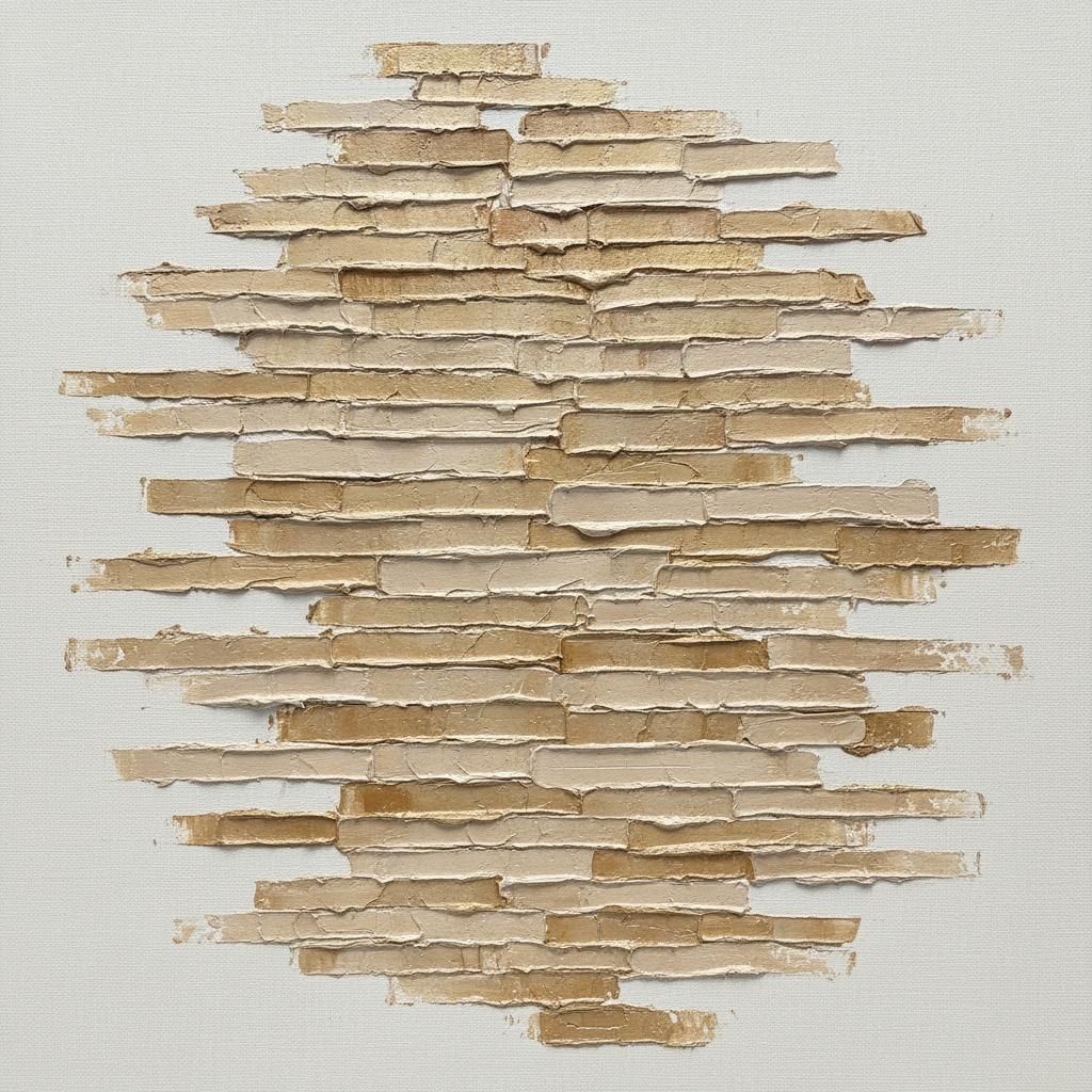 Monolithic Strata In Ochre And Sand: A Meditative Study Of Sculptural Earth — David Moreau