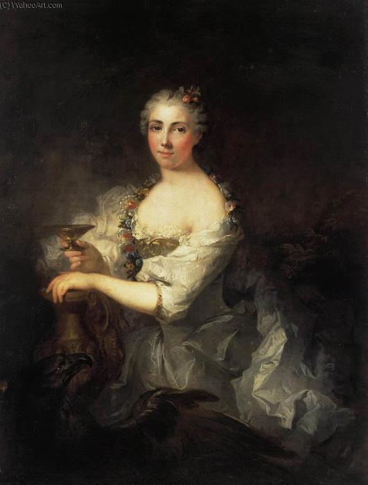 Portrait Of Unknown Woman As Hebe — Robert Le Vrac De Tournières
