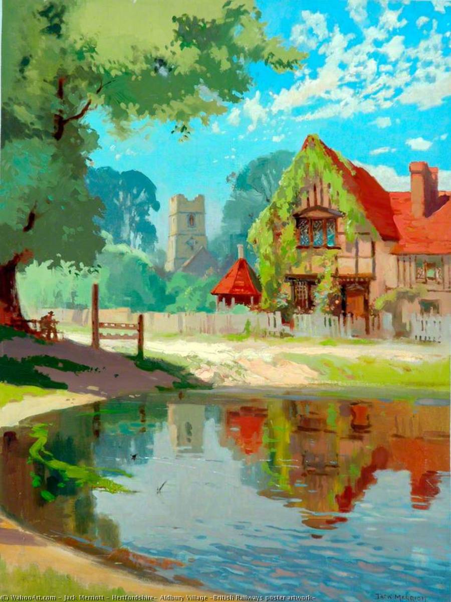 Hertfordshire, Aldbury Village (british Railways Poster Artwork) — Jack Merriott