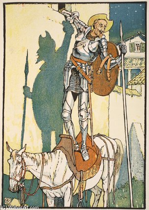 The Enchantment Of Don Quixote — Walter Crane