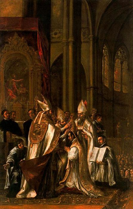 San Ambrosio Consagrado Obispo De Milán — Juan De Valdés Leal