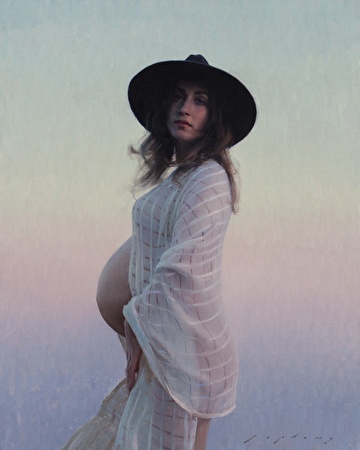 Danielle At 35 Weeks — Jeremy Lipking