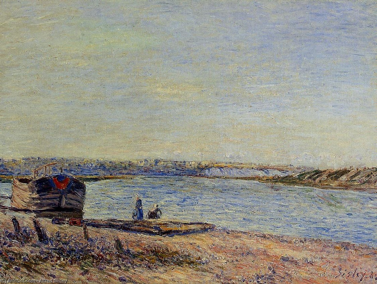 The Hills Of Veneux, Seen From Saint Mammes — Alfred Sisley