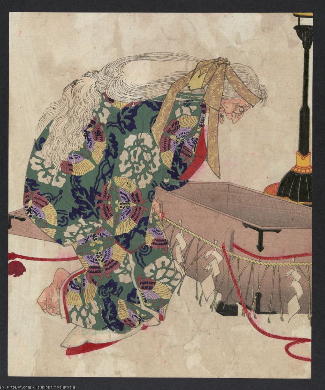 Watanabe No Tsuna And The Demon Of Ibaraki. — Tsukioka Yoshitoshi