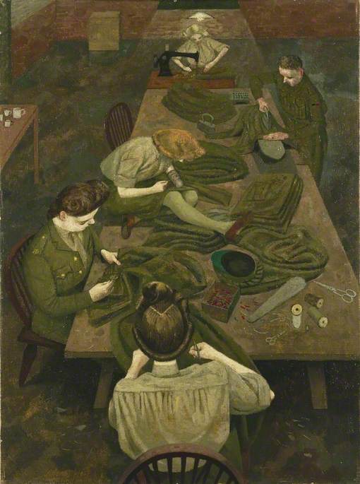 An Army Tailor And An Auxiliary Territorial Service Tailoress — Evelyn Mary Dunbar
