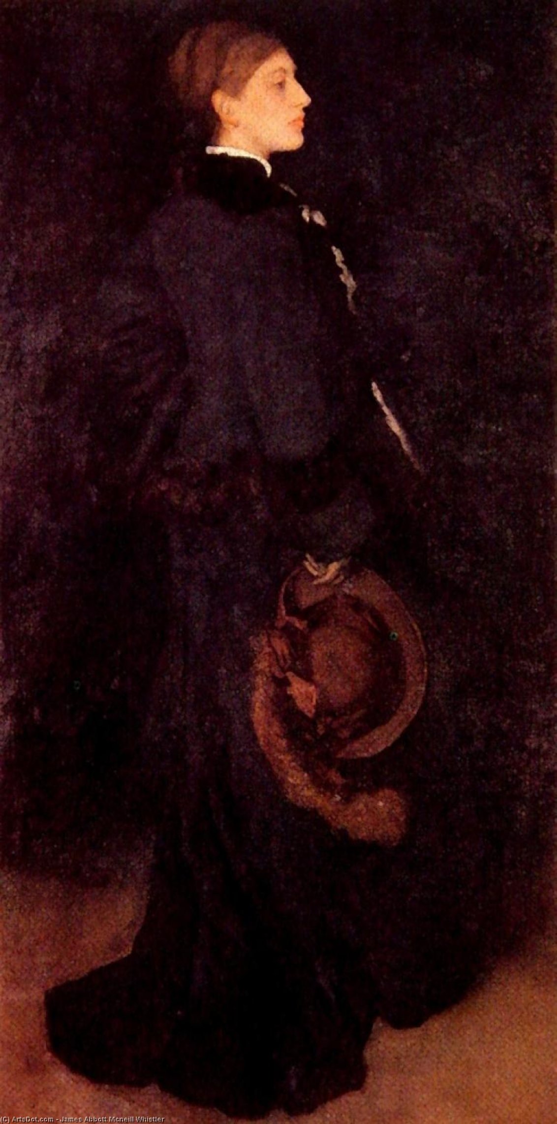 Arrangement In Braun Und Schwarz - Porträt Von Miss Rosa Corder — James Abbott Mcneill Whistler