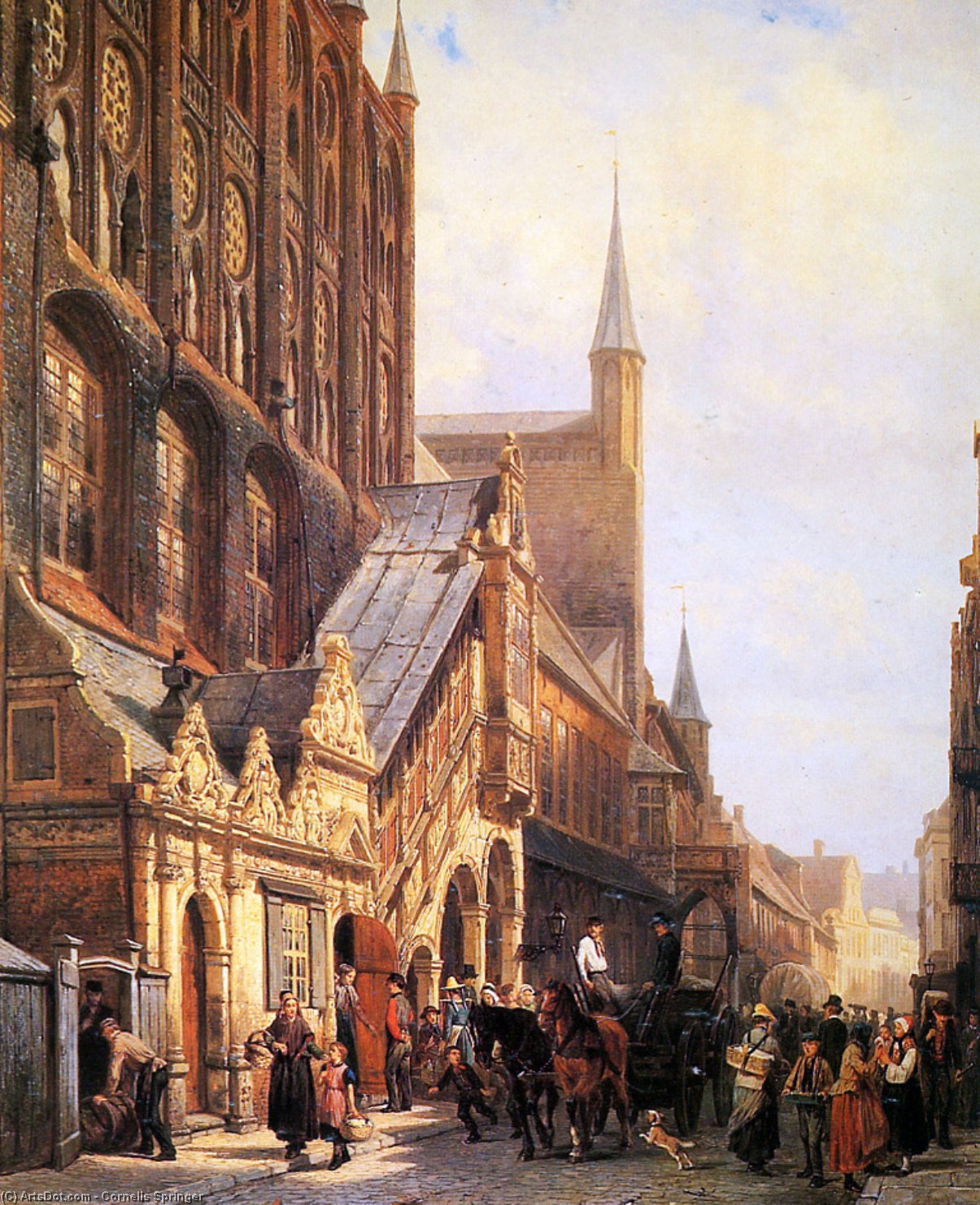 Cityhall In Lbeck — Cornelis Springer