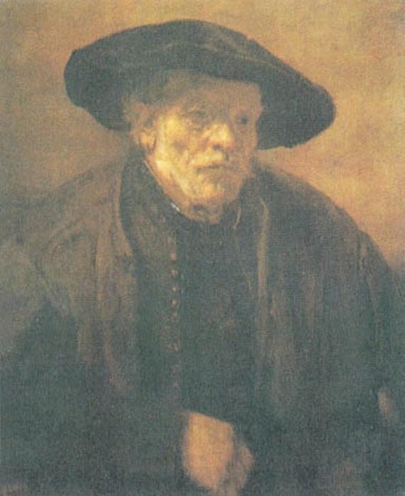 Old Man With A Beret — Rembrandt Van Rijn