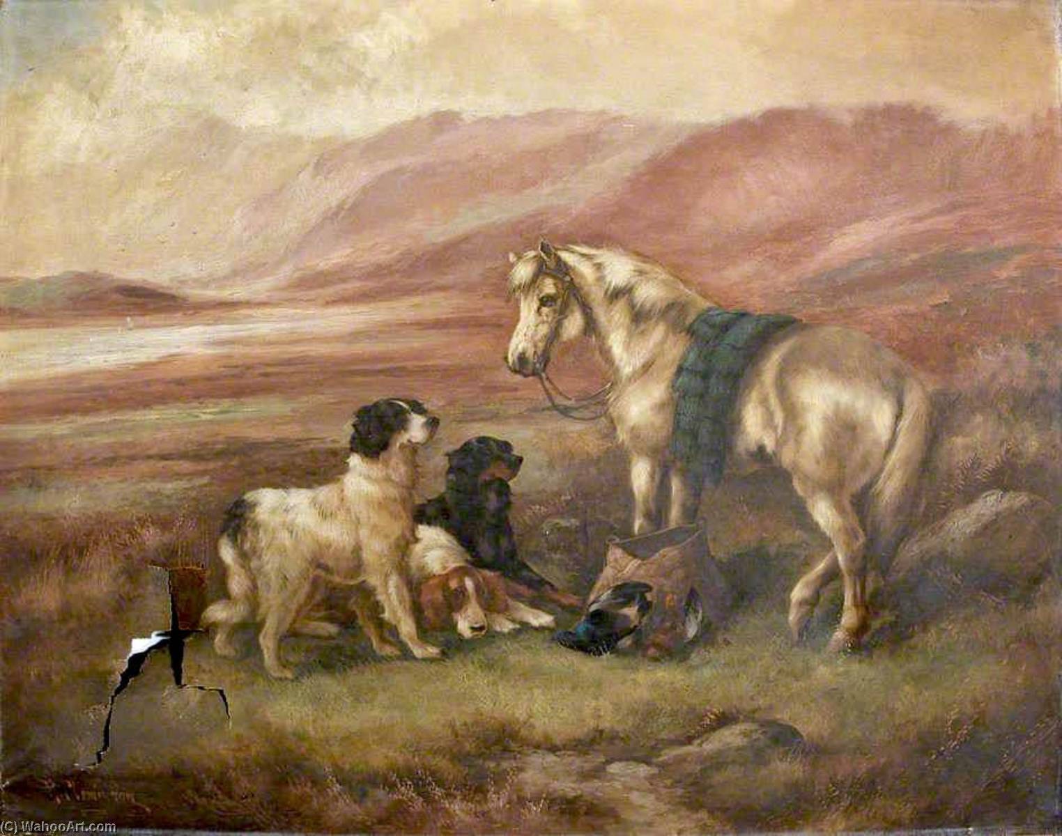 Landscape With Dogs And Horse — Robert Cleminson
