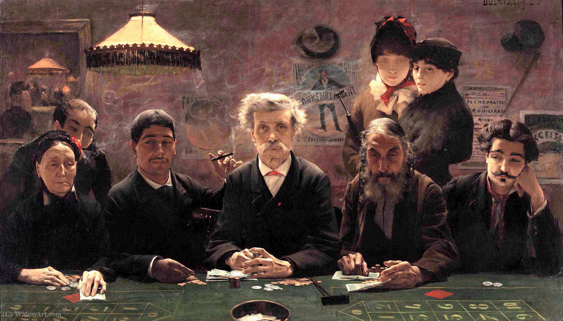 The Gambling Den — Jean Eugène Buland