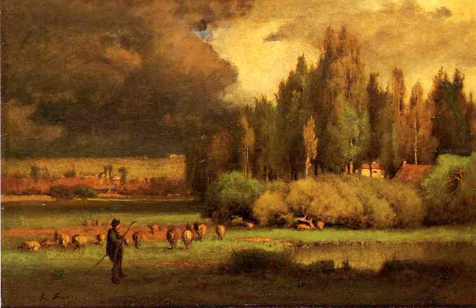 Shepherd In A Landscape — George Inness
