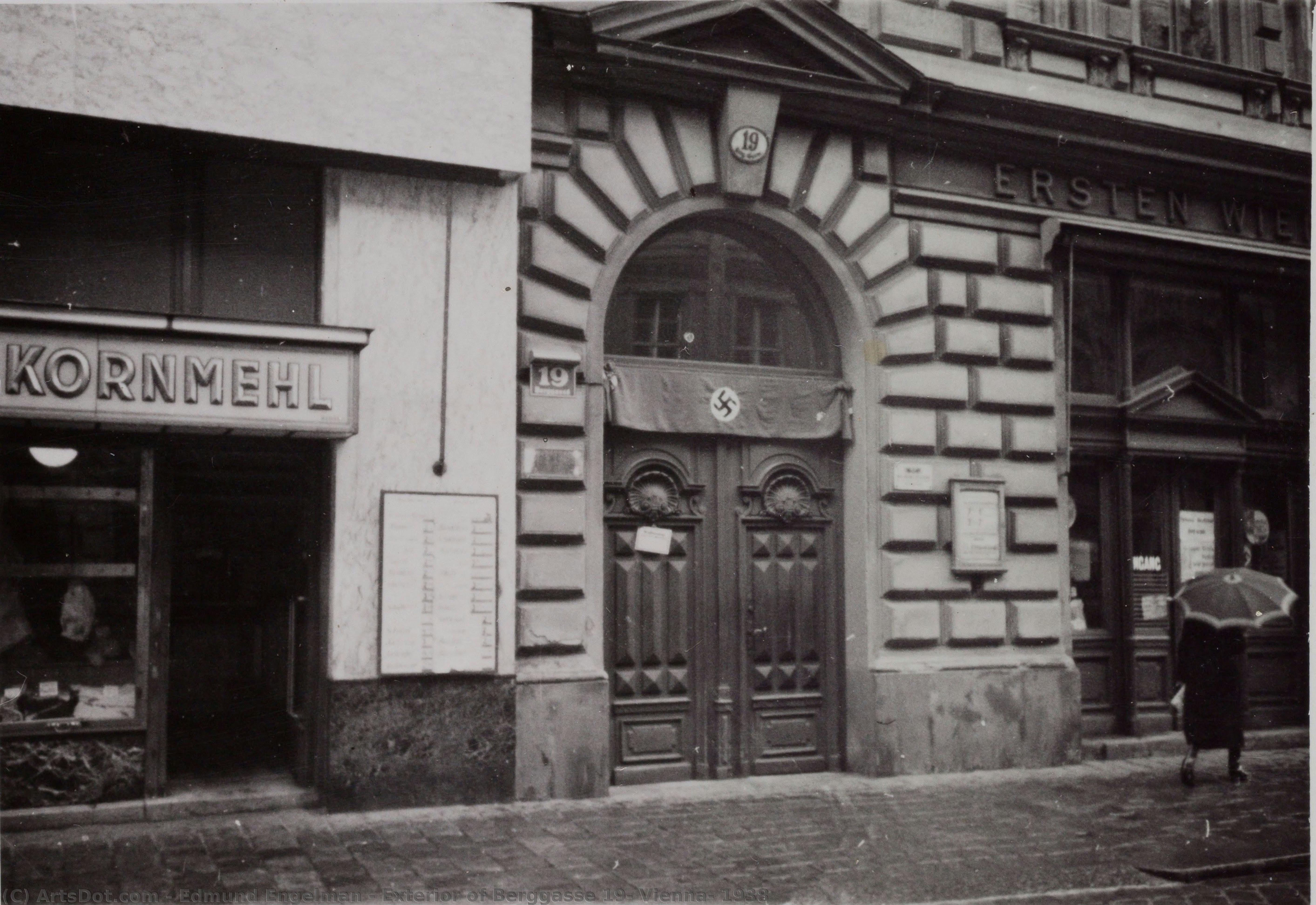 Exterior Of Berggasse 19, Vienna, 1938 — Edmund Engelman