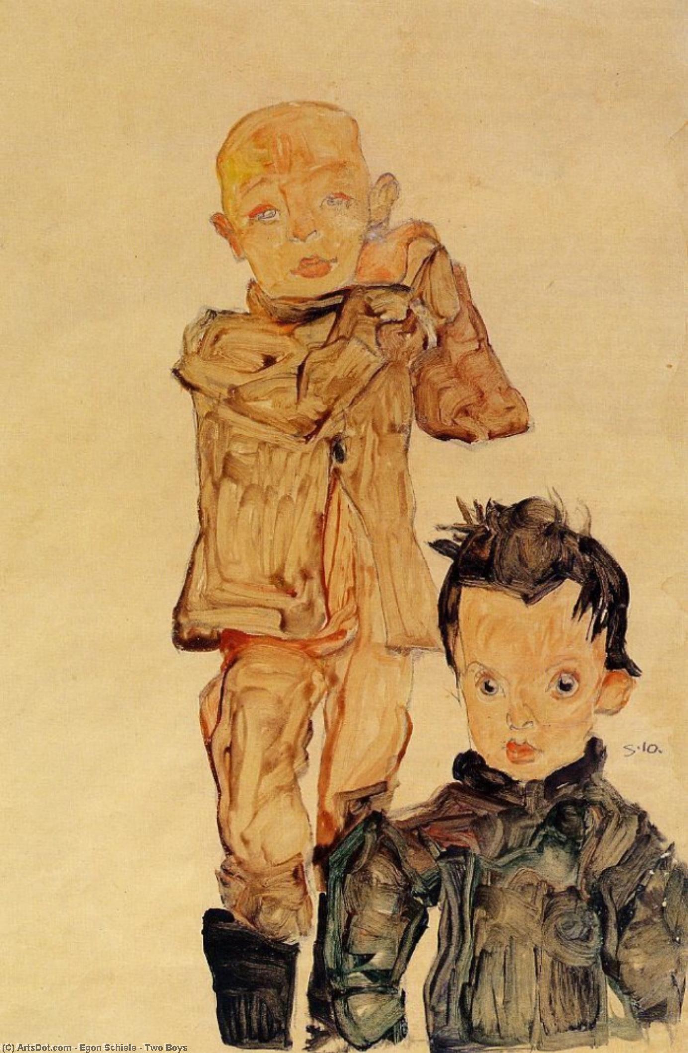 Two Boys — Егон Шиле