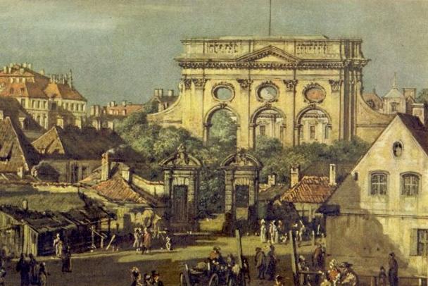 The Iron Gate And The Great Salon Of The Saxon Palace In Warsaw — Bernardo Bellotto
