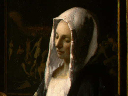 Woman Holding A Balance Detalj 2 Ngw — Јоханес Вермеер