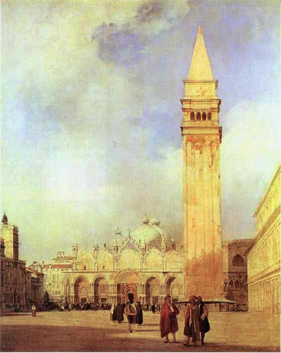 Piazza San Marco, Venice — Richard Parkes Bonington
