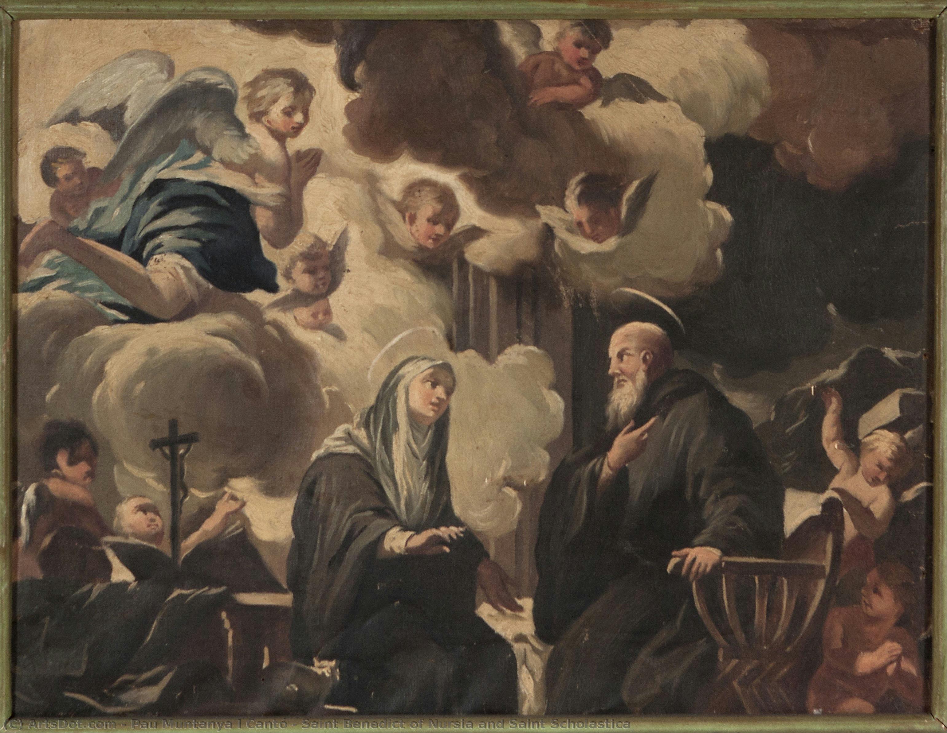 Saint Benedict Of Nursia And Saint Scholastica — Pau Muntanya I Cantó