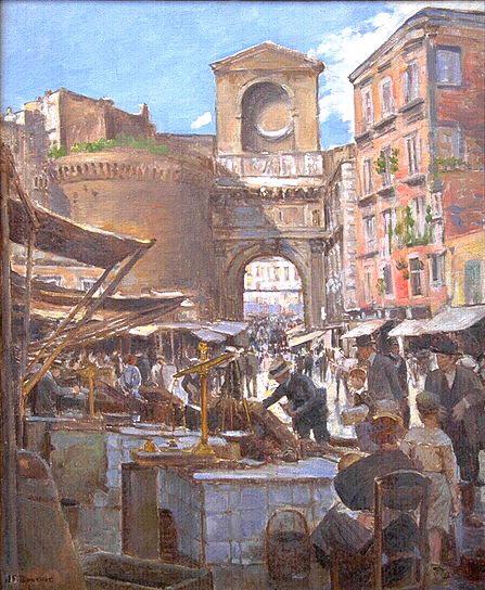 Porta Capuana À Naples (titre Inscrit) — Joseph-félix Bouchor