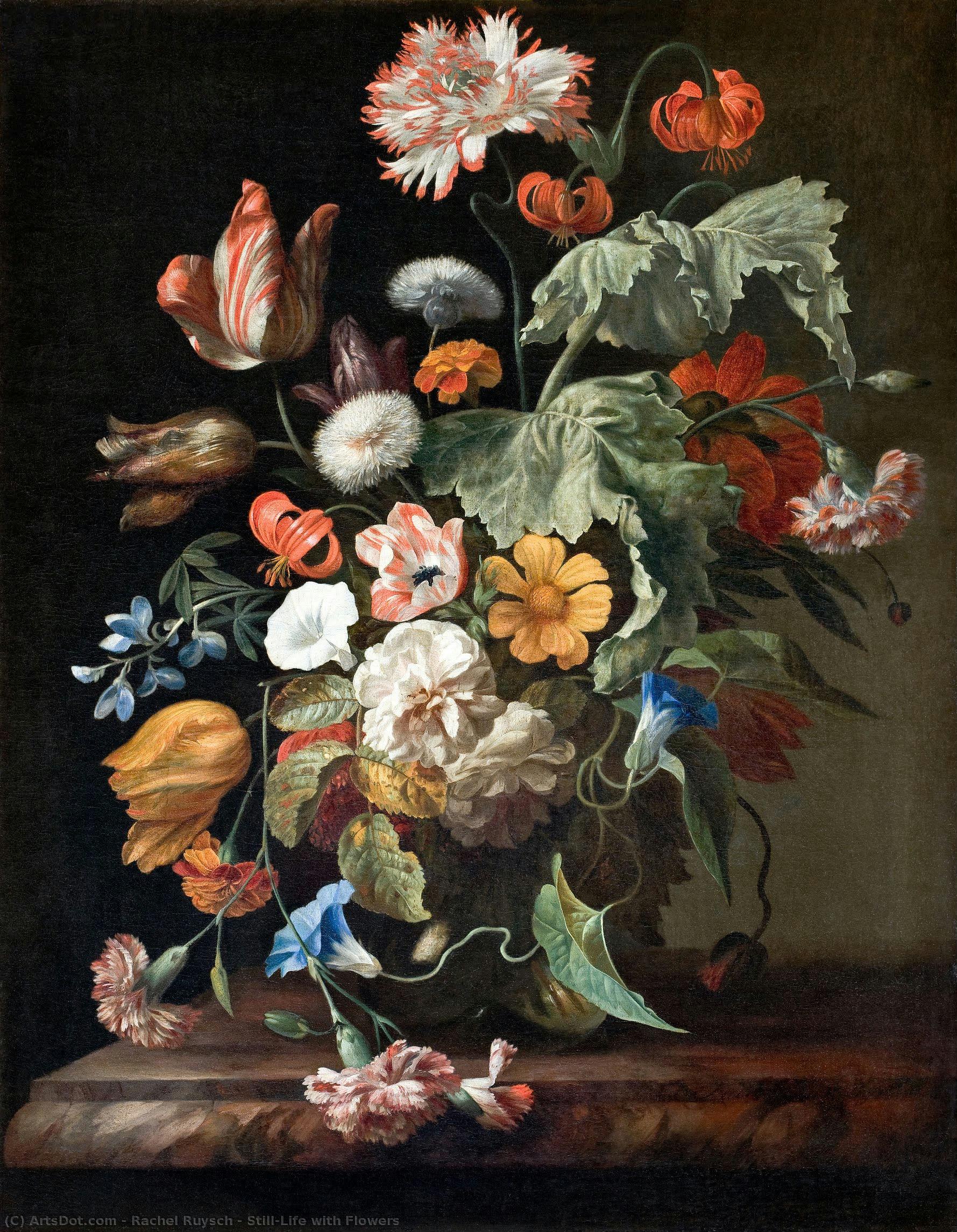 Still-life With Flowers — Rachel Ruysch