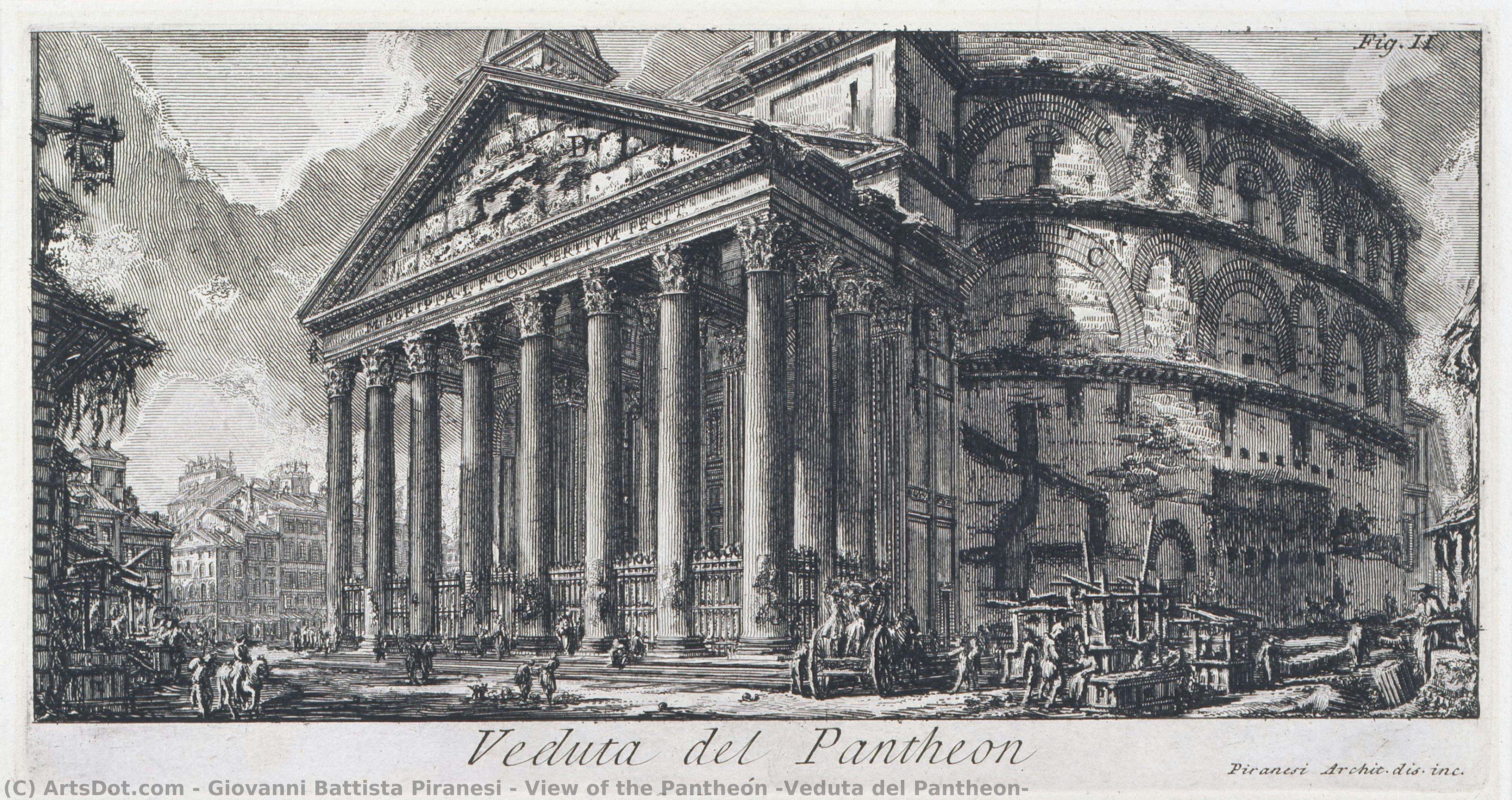 View Of The Pantheon (veduta Del Pantheon) — Giovanni Battista Piranesi