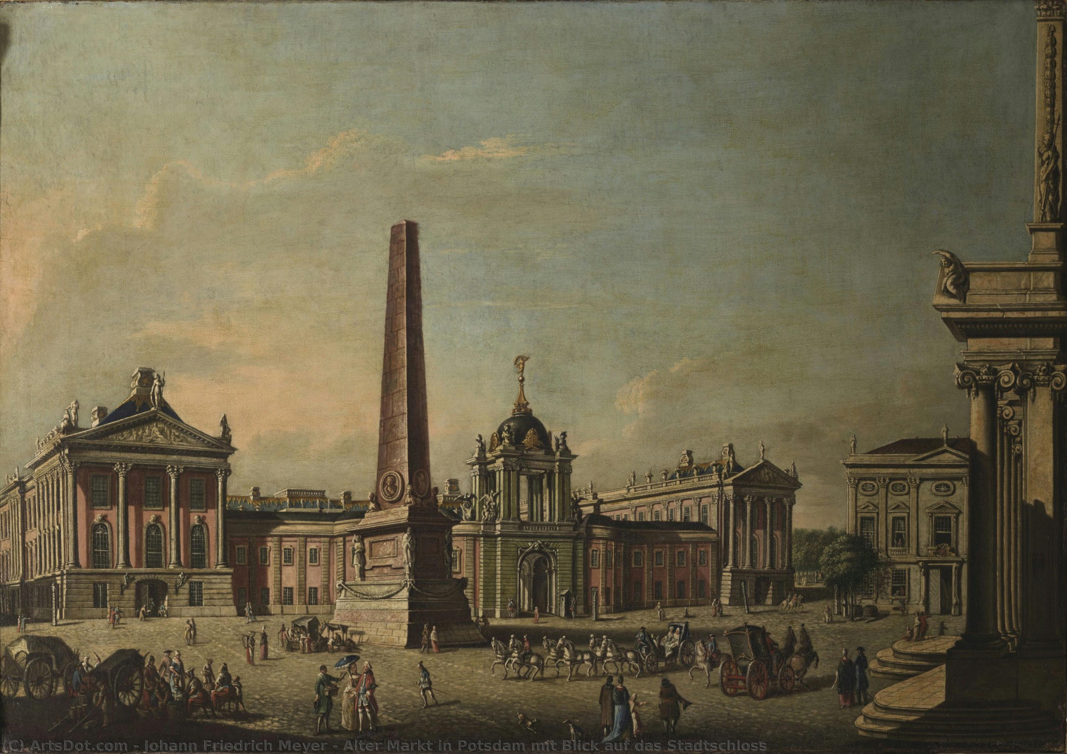 Alter Markt In Potsdam Mit Blick Auf Das Stadtschloss — Johann Friedrich Meyer