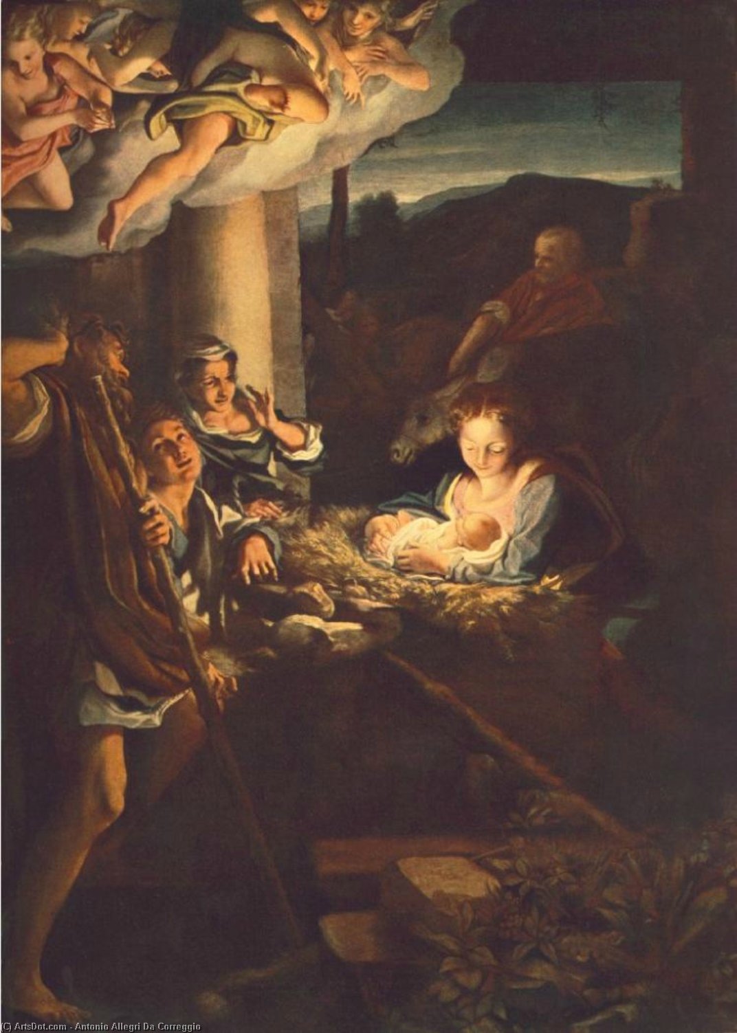 Adoration Of The Shepherds (the Holy Night) — Antonio Allegri Da Correggio