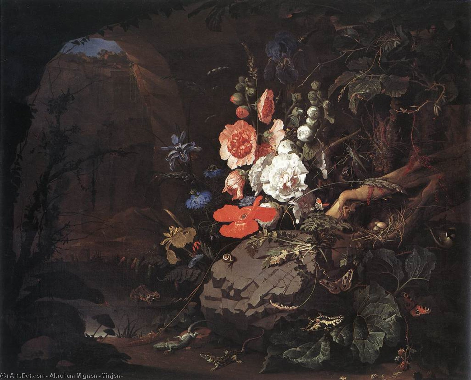 The Nature As A Symbol Of Vanitas — Abraham Mignon
