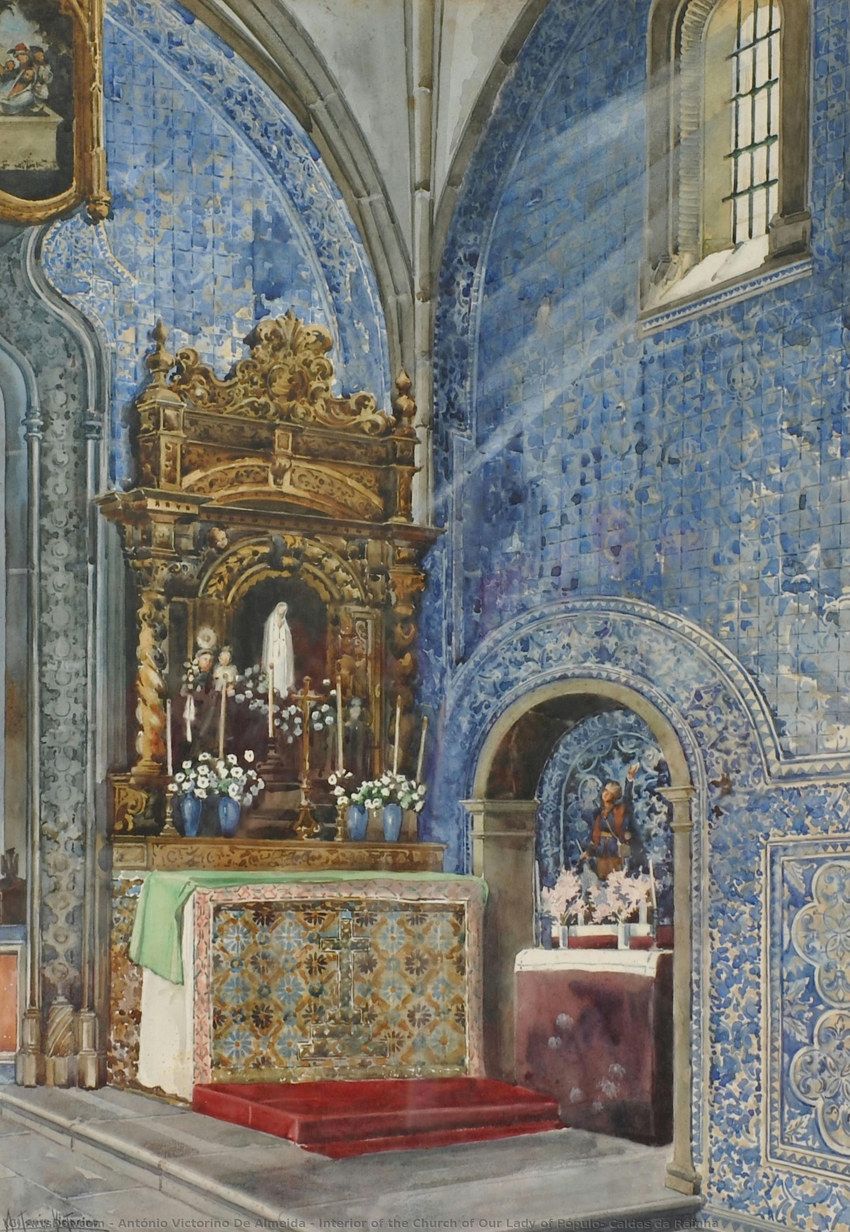 Interior Of The Church Of Our Lady Of Pópulo, Caldas Da Rainha — António Victorino De Almeida