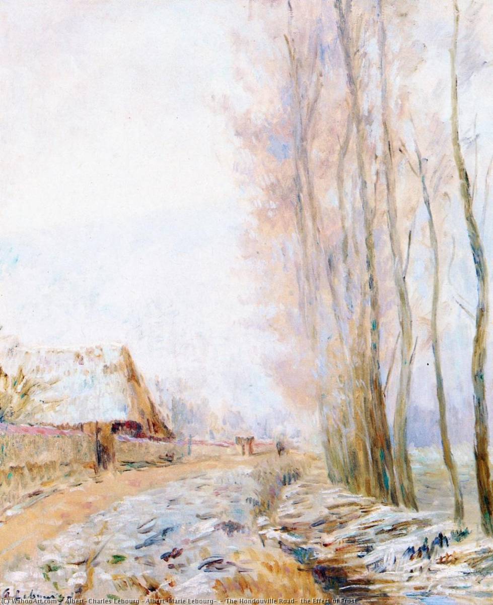The Hondouville Road, The Effect Of Frost — Albert-charles Lebourg