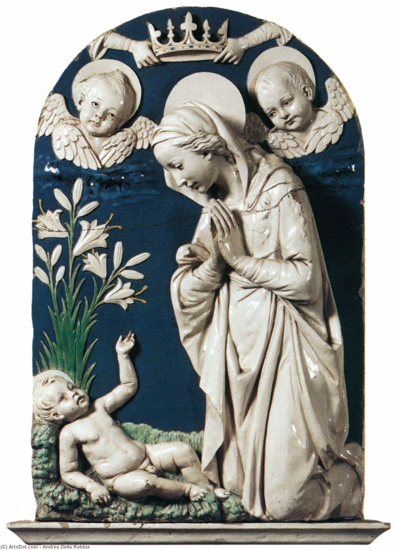 Adoration Of The Child — Andrea Della Robbia