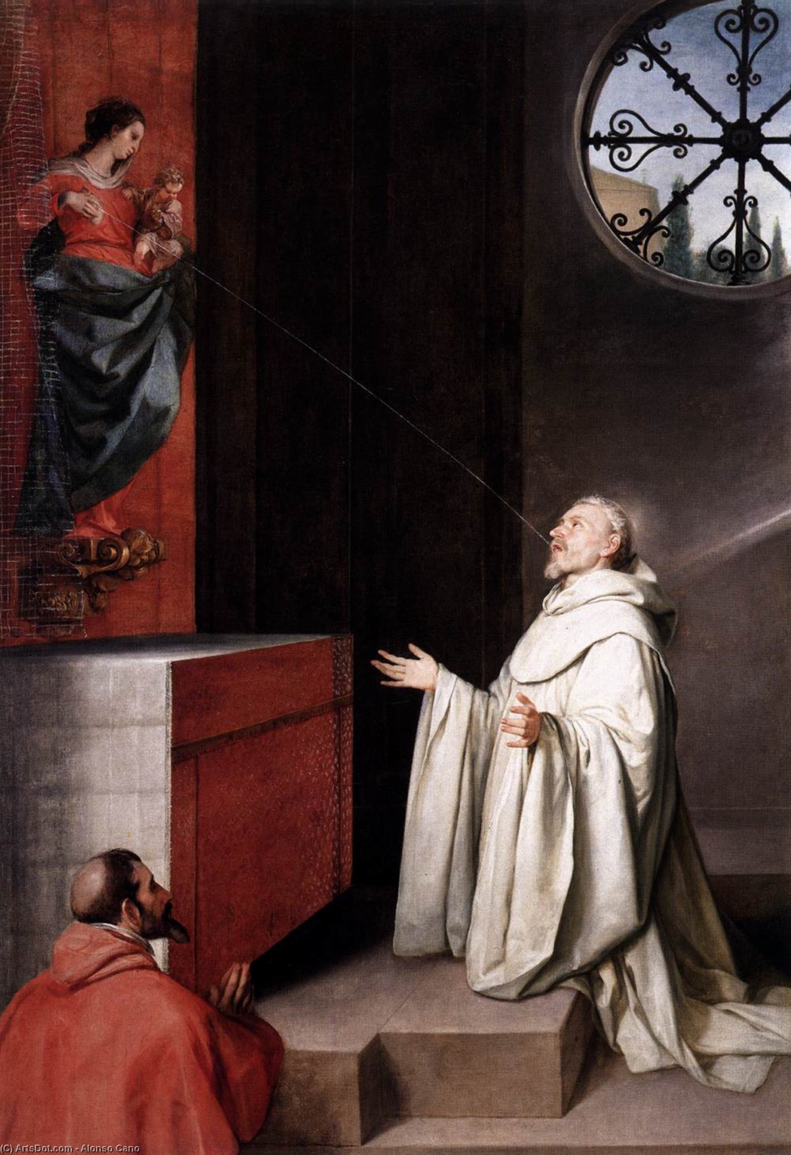 The Vision Of St Bernard — Alonzo Cano