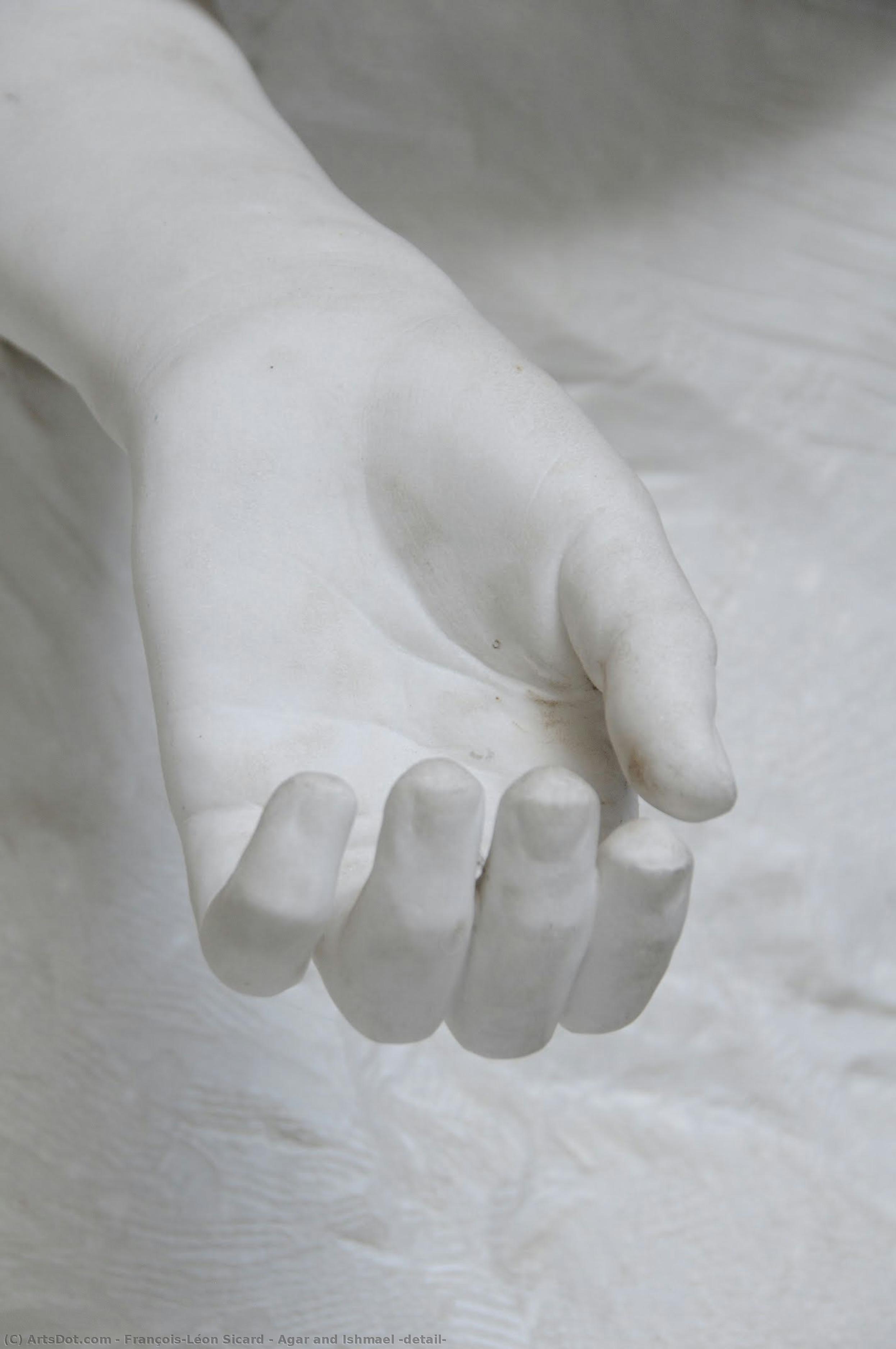 Agar And Ishmael (detail) — François-léon Sicard