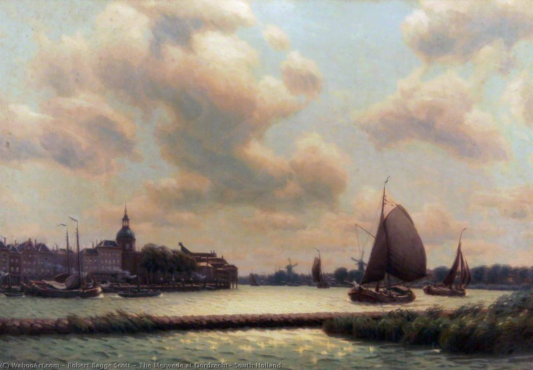 The Merwede At Dordrecht, South Holland — Robert Bagge Scott