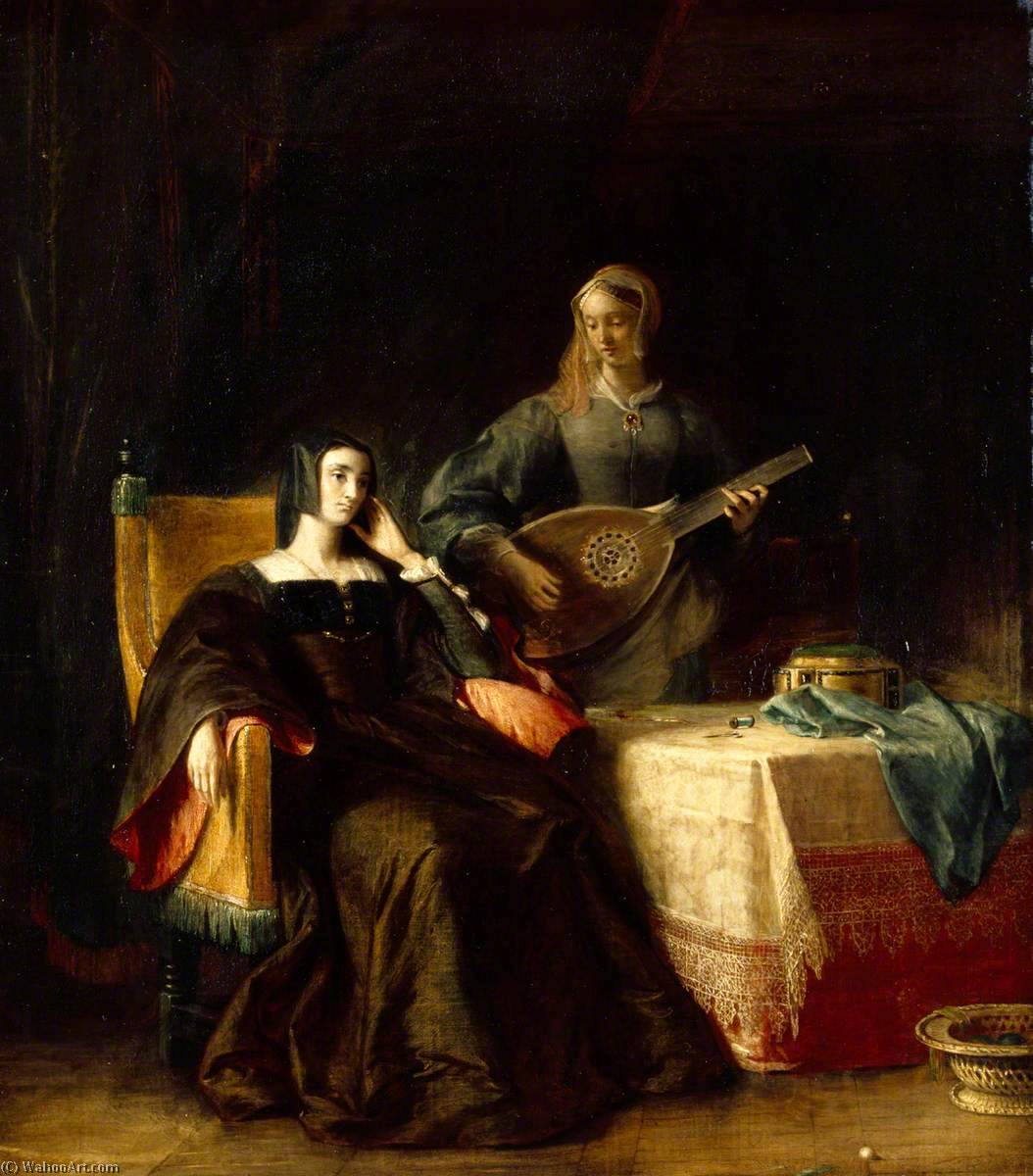 Katherine Of Aragon With Her Maid — Čarlс Robert Lesli