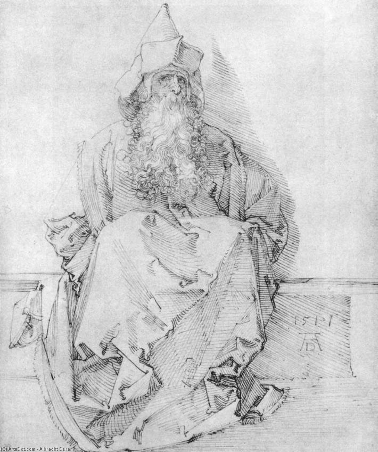 Seated Prophet — Albreht Direr
