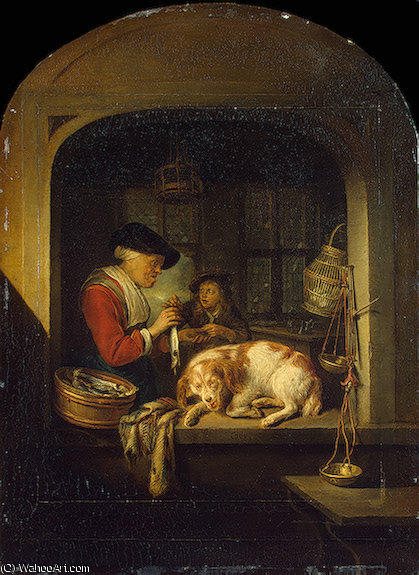 The Herring Seller - - — Gerrit Dou