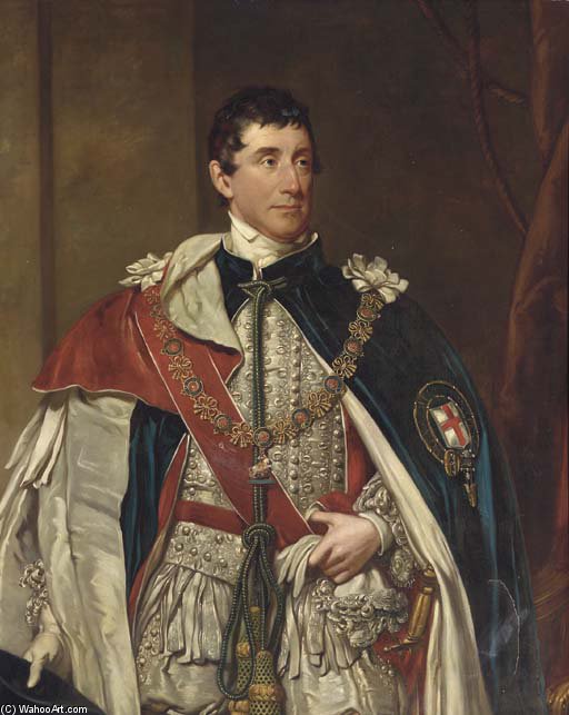 Portrait Of Thomas Thynne, The Second Marquis Of Bath, Three-quarter-length, In Garter Robes — Henry William Pickersgill