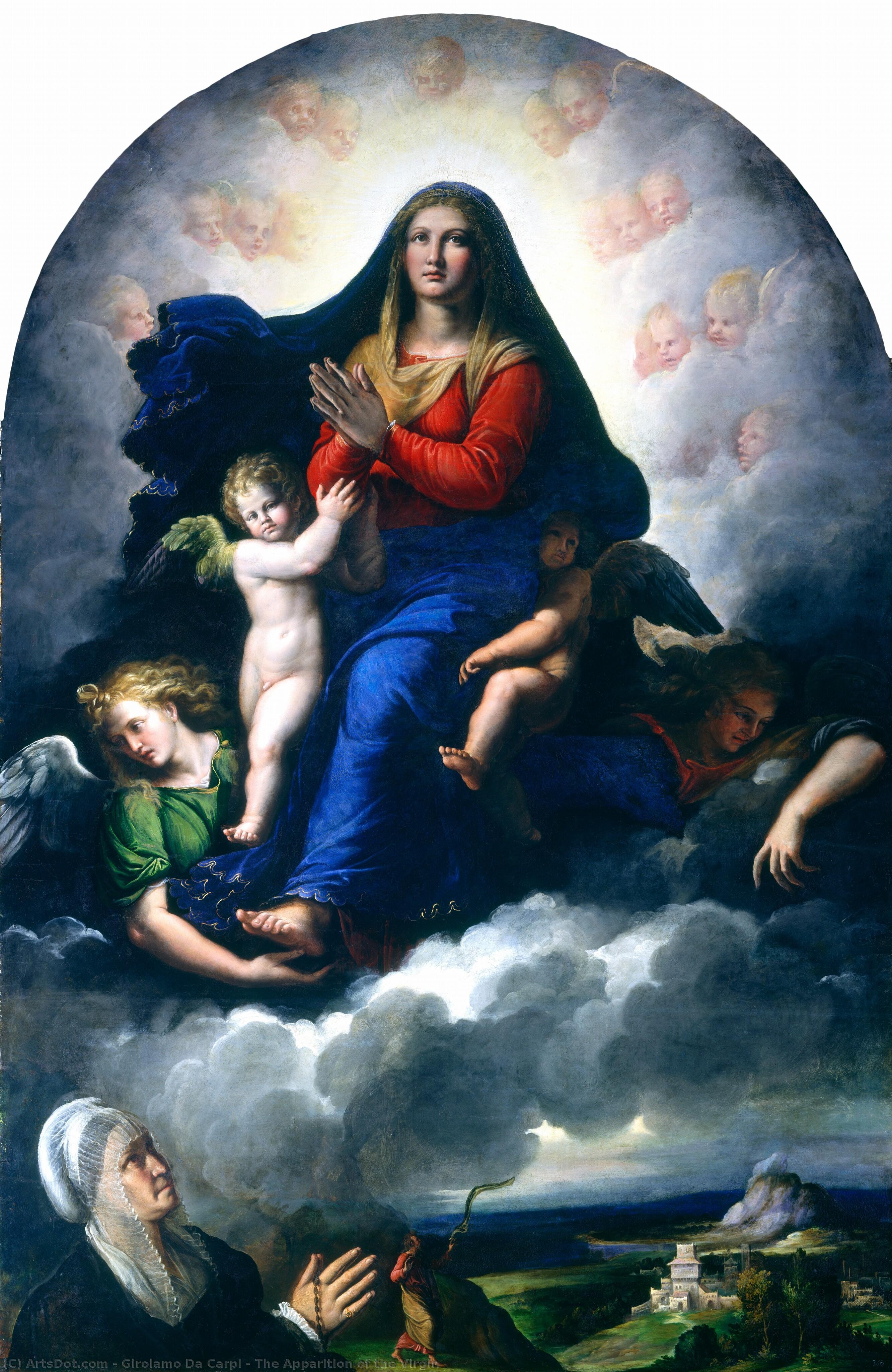The Apparition Of The Virgin — Girolamo Da Carpi