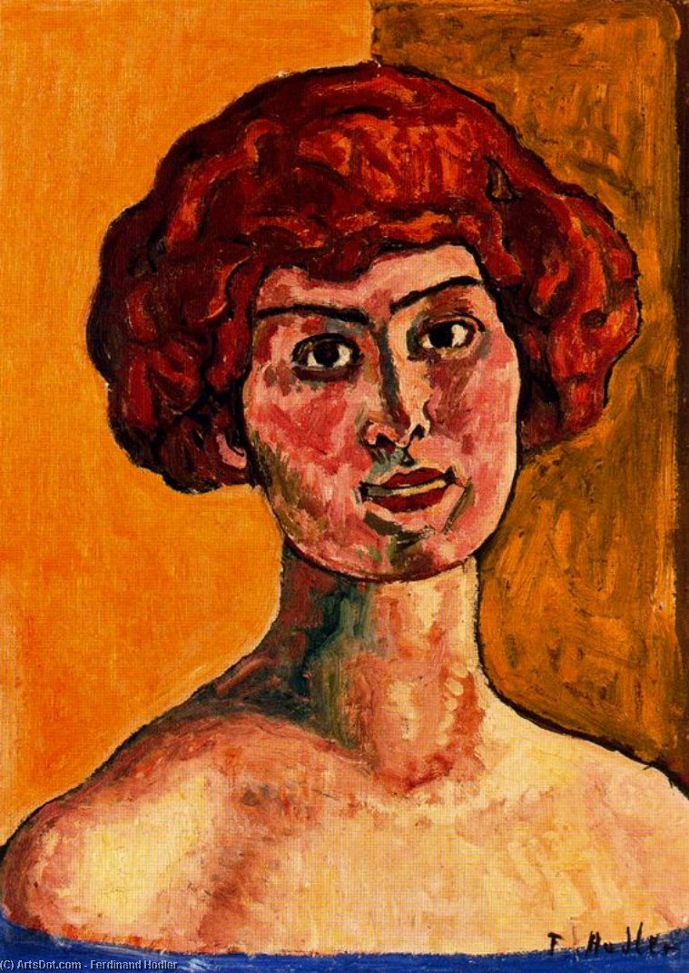 Portrait Of Madame Loup I (portrait Of Redhead) — Ferdinand Hodler