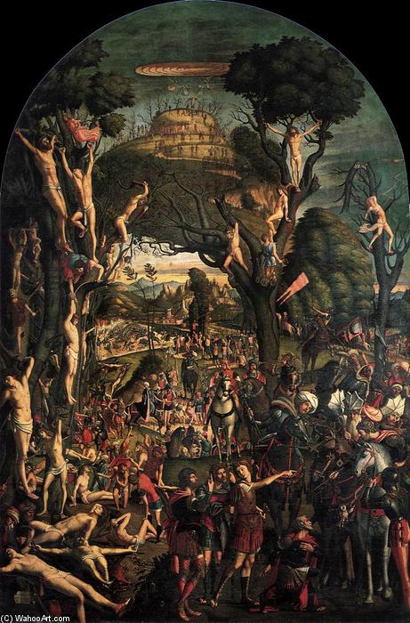 Crucifixion And Apotheosis Of The Ten Thousand Martyrs — Vittore Carpaccio
