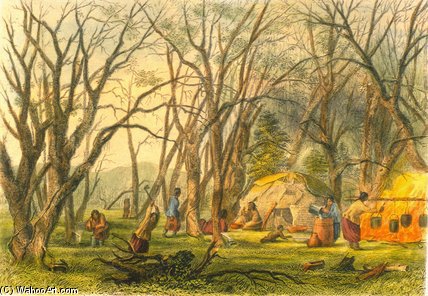 Indian Sugar Camp — Seth Eastman