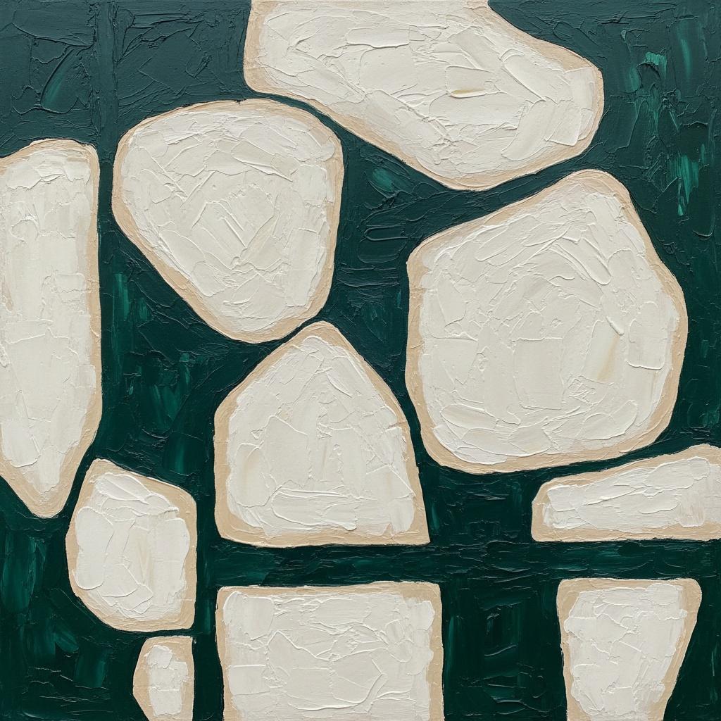 Monolithische Echos Von Creme Und Wald In Einer Singulären Skulpturalen Komposition — Laurent Fabre