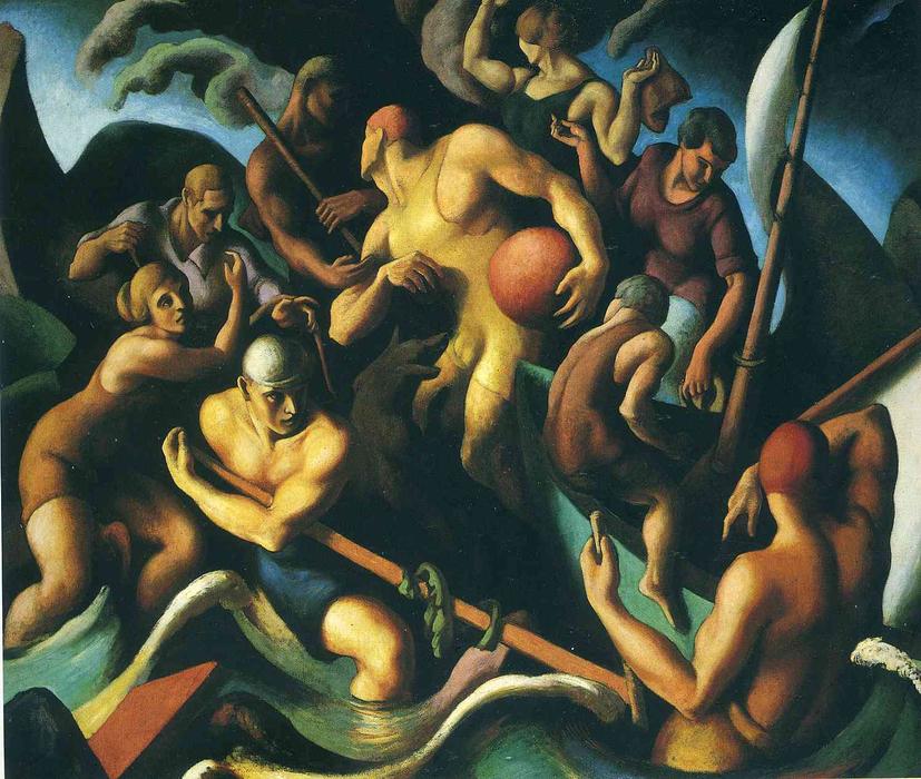 People Of Chilmark (figure Composition) — Thomas Hart Benton